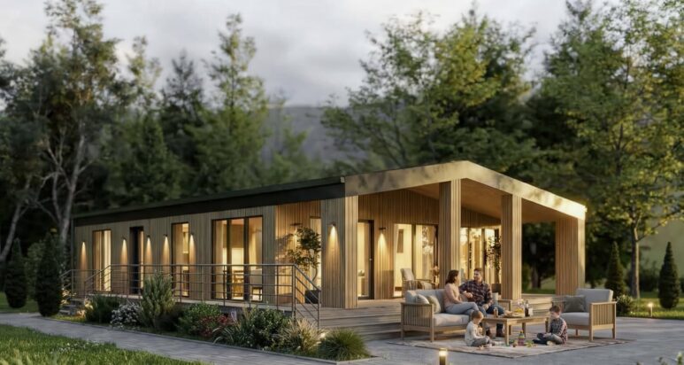 Modulhaus 127 m² — Visualisierung