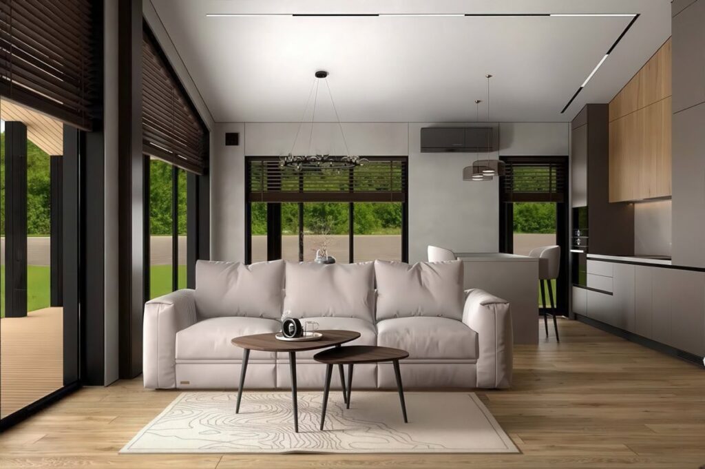 Modulhaus 127 m² — Visualisierung