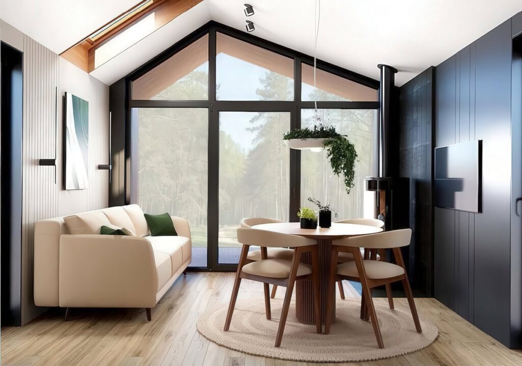Modulhaus 46 m² — Visualisierung