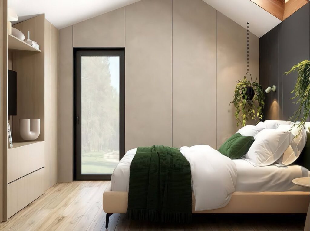 Modulhaus 46 m² — Visualisierung