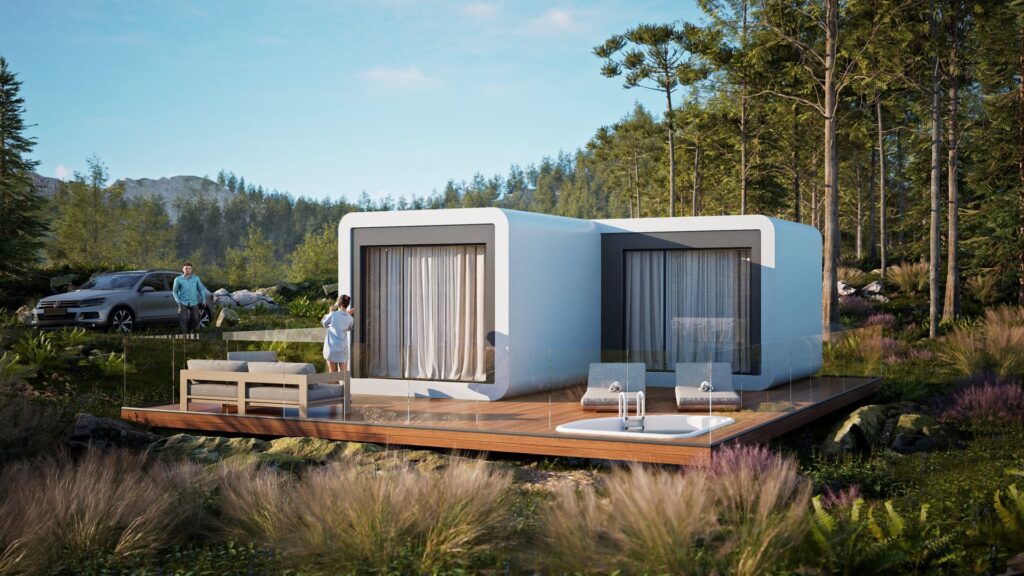 Modul Alpha 30 — modulares Smart-Haus, Visualisierung