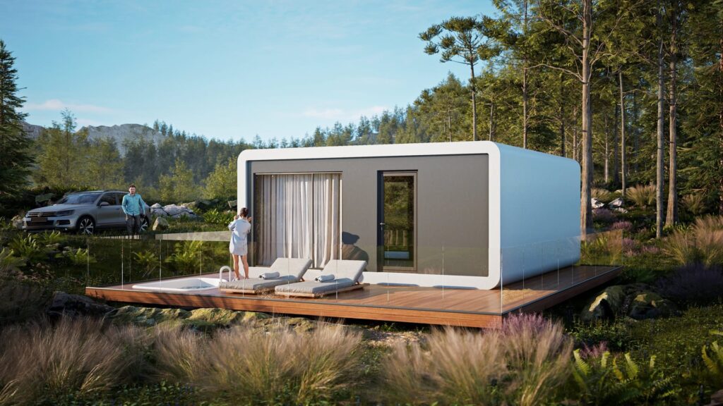 Modul Alpha 40 — modulares Smart-Haus, Visualisierung