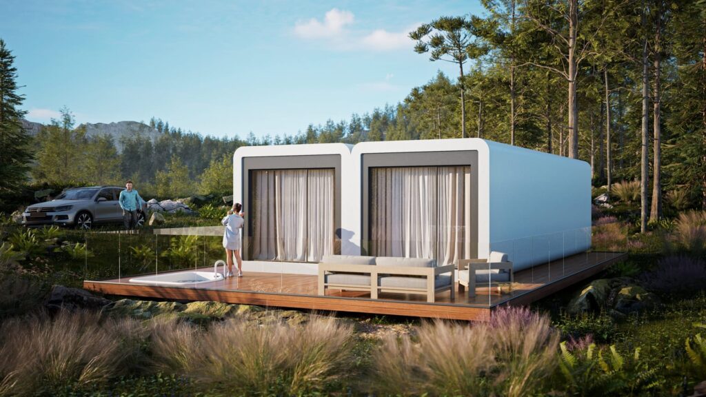 Modul Alpha 60 — modulares Smart-Haus, Visualisierung