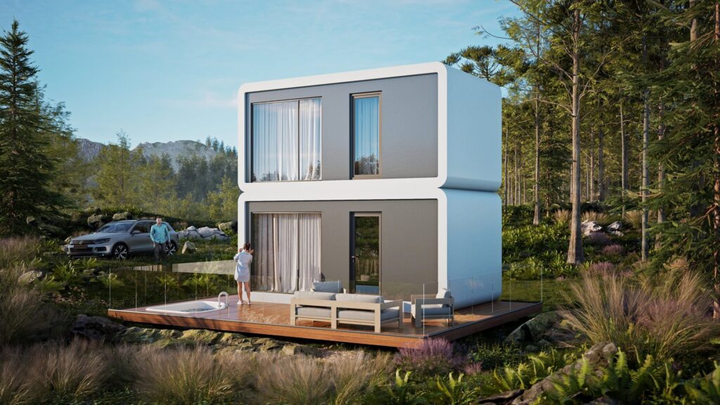 Modul Beta 40 — modulares Smart-Haus, Visualisierung