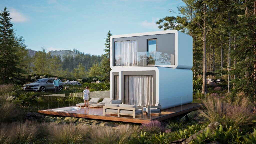 Modul Beta 50 — modulares Smart-Haus, Visualisierung