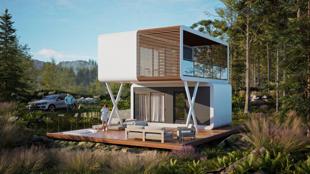 Modul Gamma 60 — modulares Smart-Haus, Visualisierung