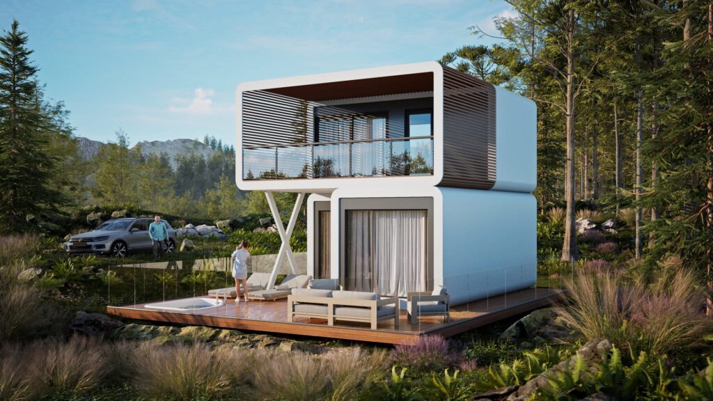 Modul Gamma 70 — modulares Smart-Haus, Visualisierung