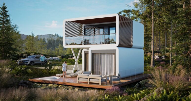 Modul Gamma 70 — modulares Smart-Haus, Visualisierung