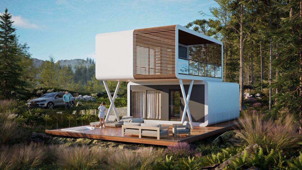 Modul Gamma 80 — modulares Smart-Haus, Visualisierung