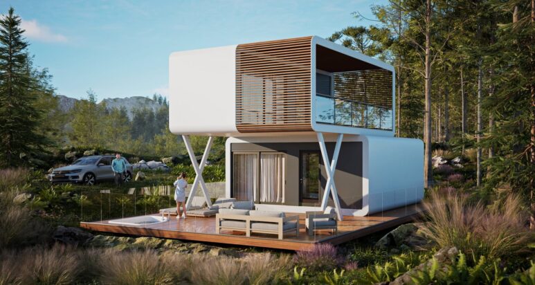 Modul Gamma 80 — modulares Smart-Haus, Visualisierung